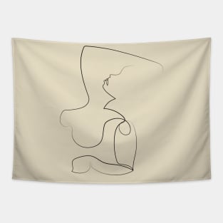 Leaning woman Tapestry