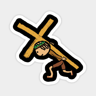 Easter Cross Crucifix Magnet