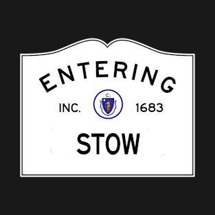 Stow Massachusetts Vintage Road Sign T-Shirt