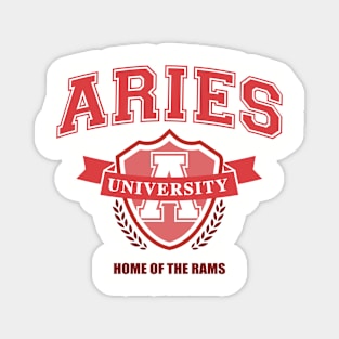 Aries University Zodiac Signs Magnet