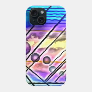 Vivid geometric abstract Phone Case