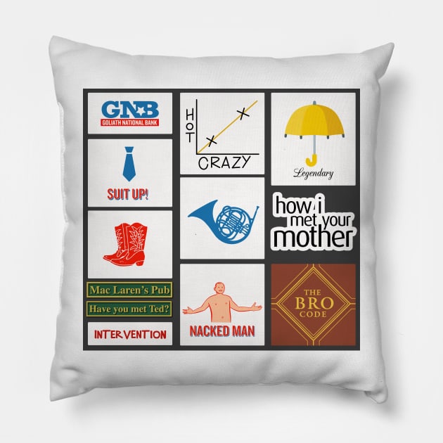 himym - How I met your mother Pillow by chillstudio