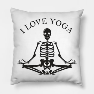 Skeletons love yoga but this was to long relax Pillow