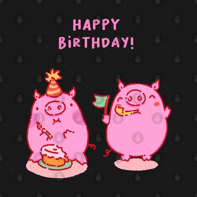 Happy birthday with friends by Tinyarts