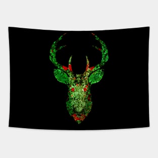 Floral Deer Tapestry