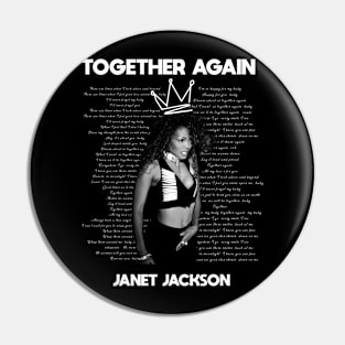 Janet Jackson Vintage Tour Concert Pin