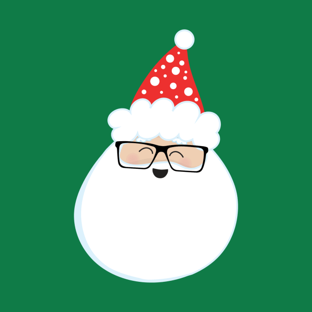 Laughing Santa Wearing Glasses by DANPUBLIC