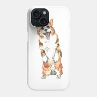 Cute Watercolor Corgi Dog Puppy Pattern Phone Case