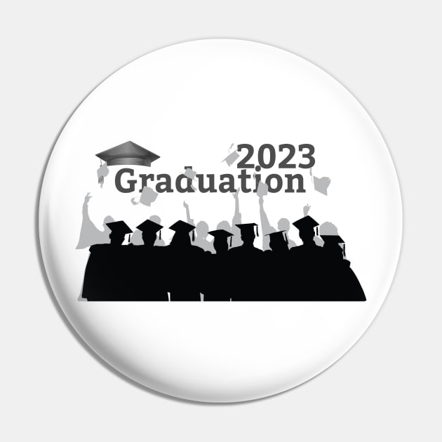 funny 2023 Graduation Pin by Duodesign