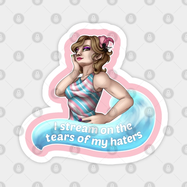 I stream on the tears of my haters Magnet by Crossed Wires