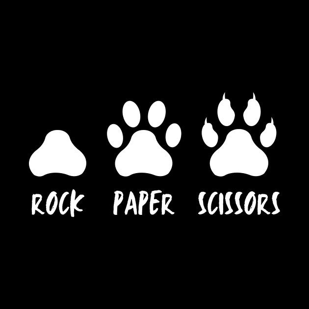 Rock Paper Scissors Cat Paw Print by Caregiverology