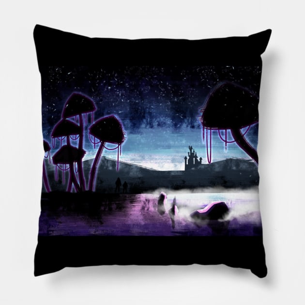 Shrooms Pillow by matej.vrablik.333@gmail.com