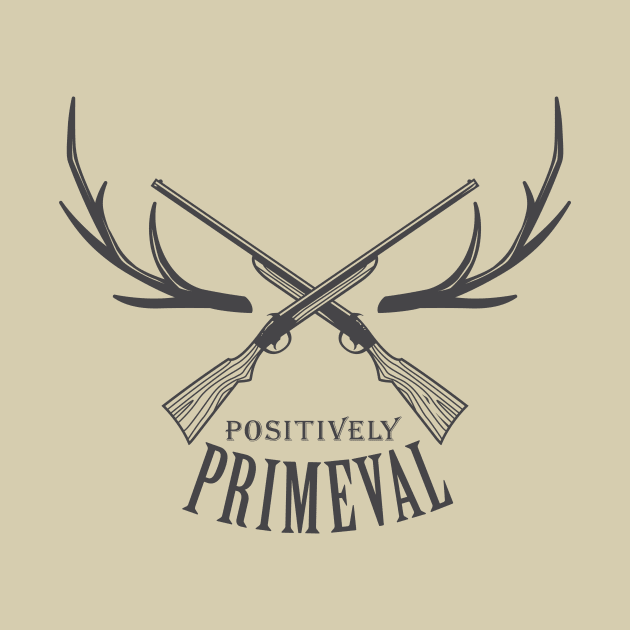 Positively Primeval - badge size for light-colored shirts by 5571 designs