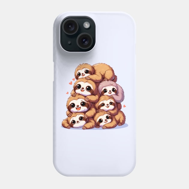 sloths stack Phone Case by merchbysadie