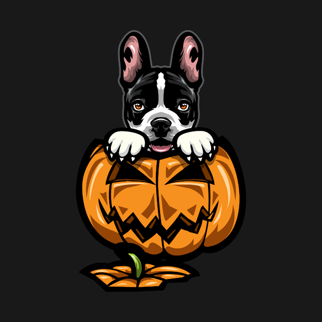 Halloween French Bulldog Pumpkin by IPRINT