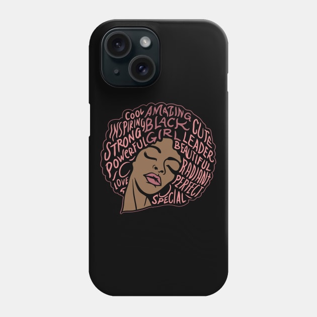 Black Girl Magic| Black Pride| Black Girl Power| Juneteenth Phone Case by GigibeanCreations