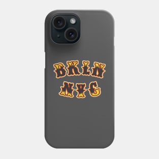 Brooklyn New York Font Fusion - Distinctive Typeface Design Phone Case