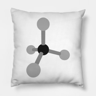 Methane CH4 Ball and Stick Pillow