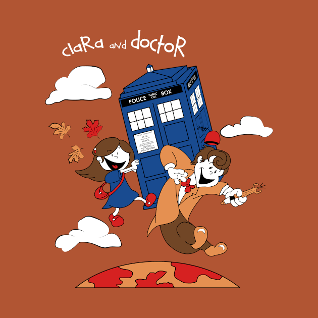 Clara and Doctor travel with Tardis by repalheiros