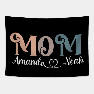 mom Amanda Noah Mother's boy Mom Gigi Aunt family T-Shirt Tapestry