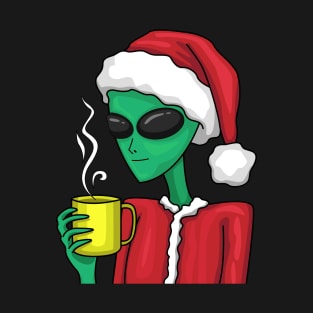 Alien drinks coffee T-Shirt