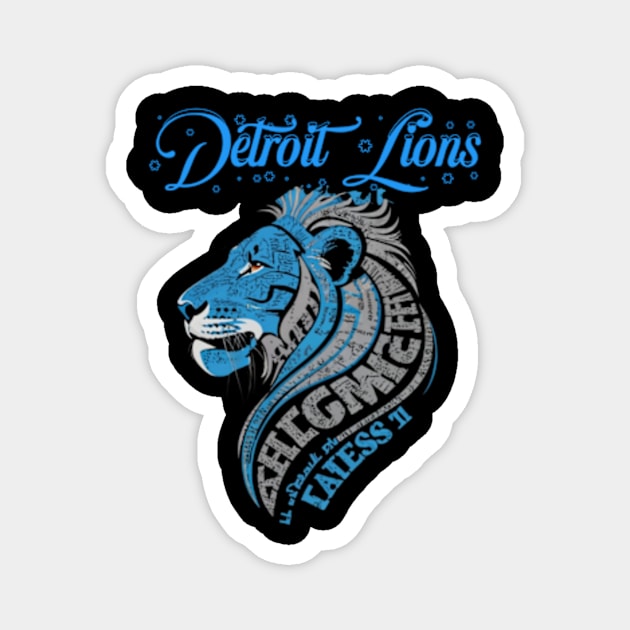 Detroit Lions Magnet by TshirtMA