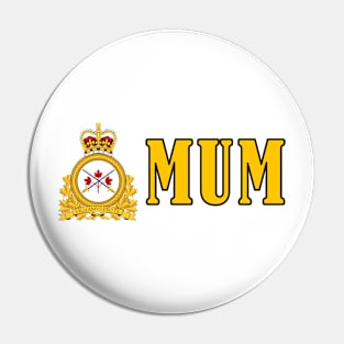 Bold design for anyone whose Mum or Dad serves in the Canadian Armed Forces Pin