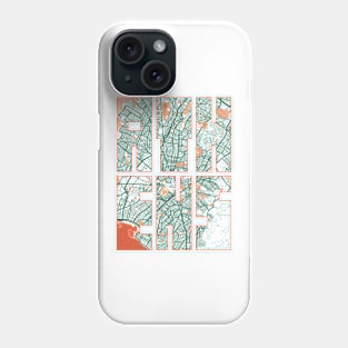 Athens, Greece City Map Typography - Bohemian Phone Case