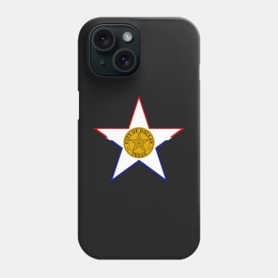 Dallas Flag Star Decal Phone Case