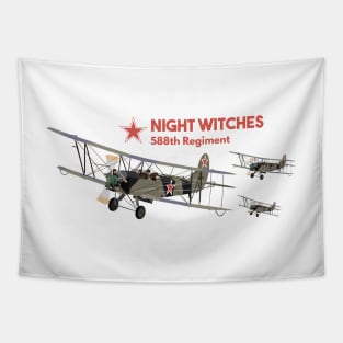 Night Witches Female WW2 Pilots Tapestry