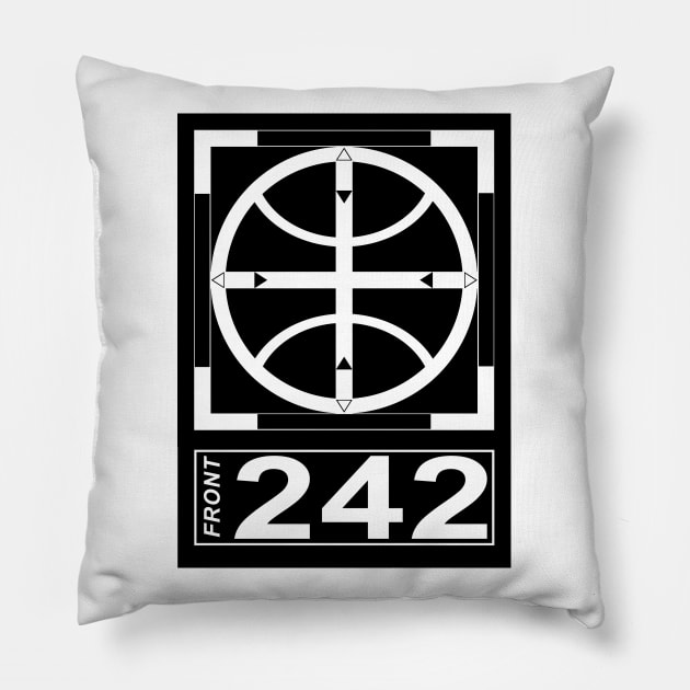 Front 242 - Tyranny For You - Symbol Five Pillow by OriginalDarkPoetry