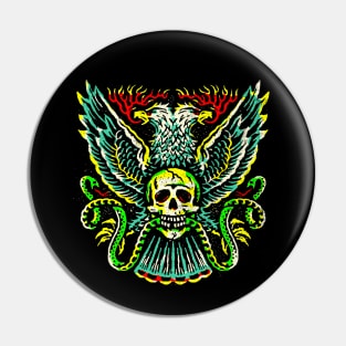 EAGLE AND SKULL Pin