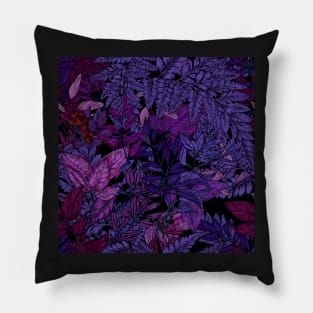 Fairytale purple fern Pillow