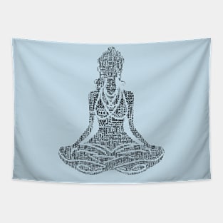 Yoga pose girl Tapestry