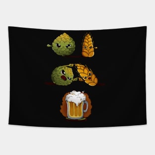Beer fusion design, funny design Tapestry