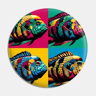 Ram Cichlid - Cool Tropical Fish Pin