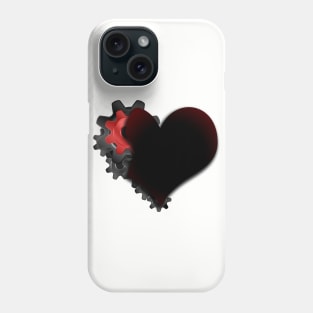 gear wheel heart Phone Case