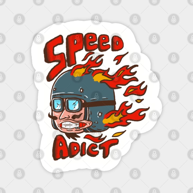 Speed adict Magnet by AlvnArt