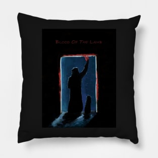 Blood of the lamb | Passover | Bible illustration Pillow