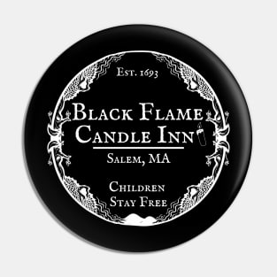 Sanderson Sisters Halloween Black Flame Candle Inn Bed Breakfast Tee Hocus Pocus Funny Fall Casual Pin