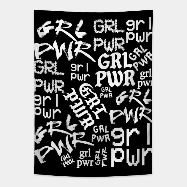 GRL PWR Tapestry by LanaBanana