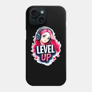 Level Up Gamer Girl Phone Case