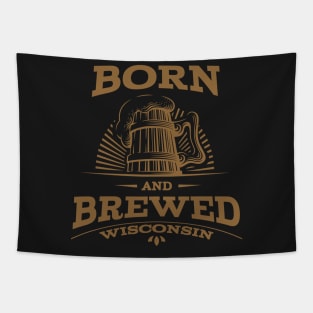 Wisconsin Born and Brewed Tapestry