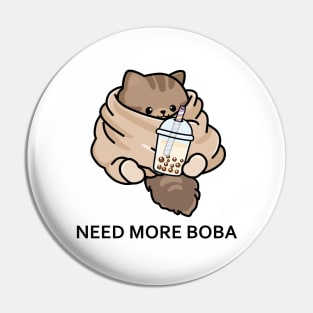 Cozy Kitten Needs More Boba! Pin