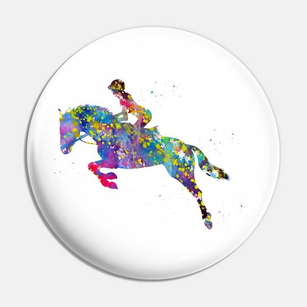 Horse Rider Pin by erzebeth