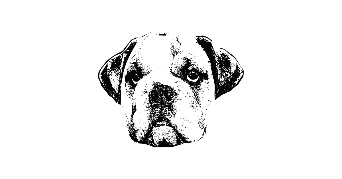 Bulldog Face Design A Bulldog Christmas Gift By Doggystyles