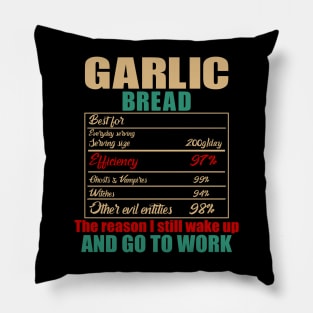 Garlic Bread Best For Facts Pillow