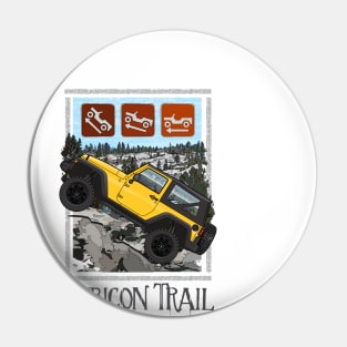 The Rubicon Trail Pin