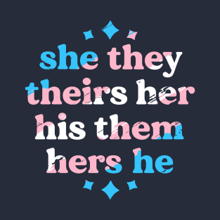 Pronouns Matter They Them Trans Pride Transgender LGBT T-Shirt