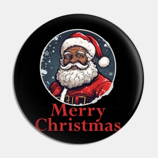 African American Santa, Black Santa Pin